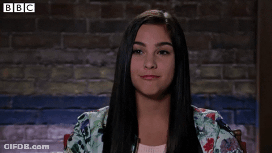 Creepy Smile Pretty Girl GIF