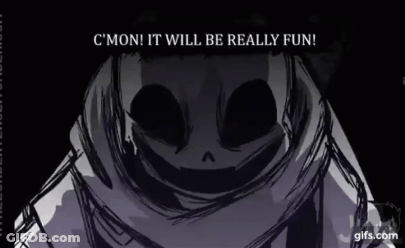 Creepy Smiling Face Of Ink Sans GIF