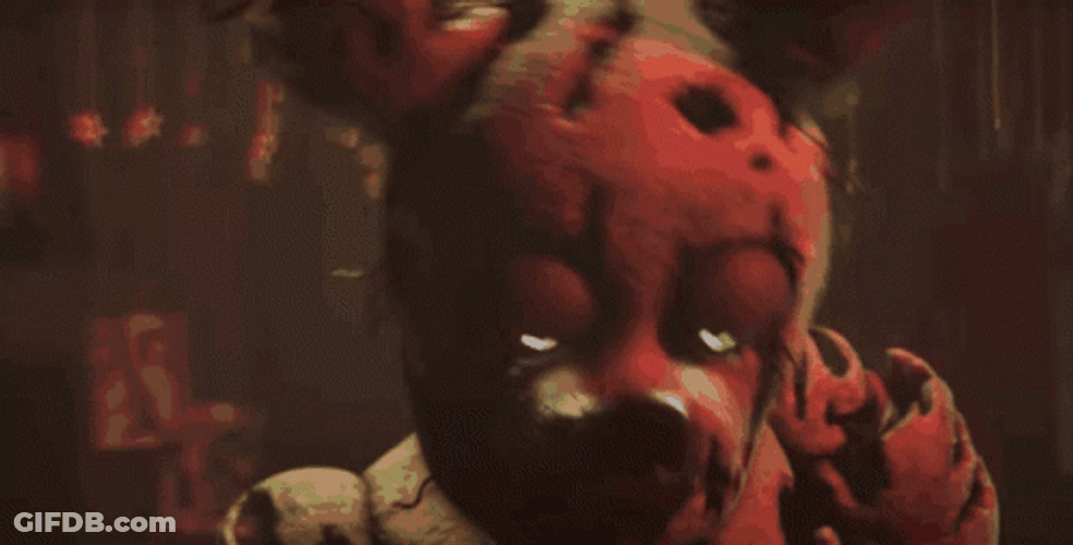 Creepy Springtrap Holding A Toy GIF