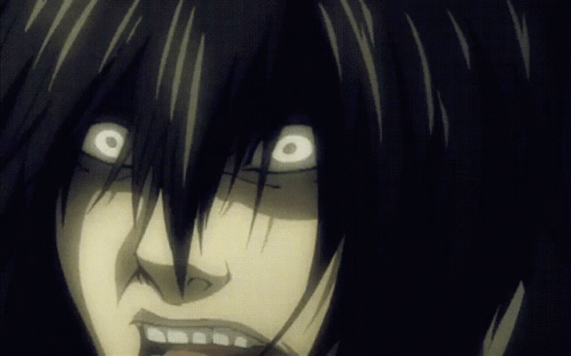 Creepy Teru Mikami Death Note GIF