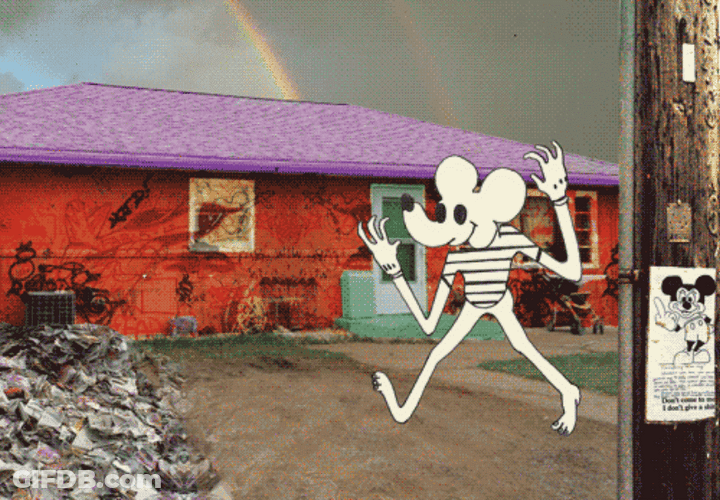 Creepy Vintage Mouse Cartoon GIF