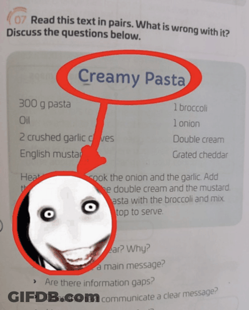 Creepypasta Creamy Pasta GIF
