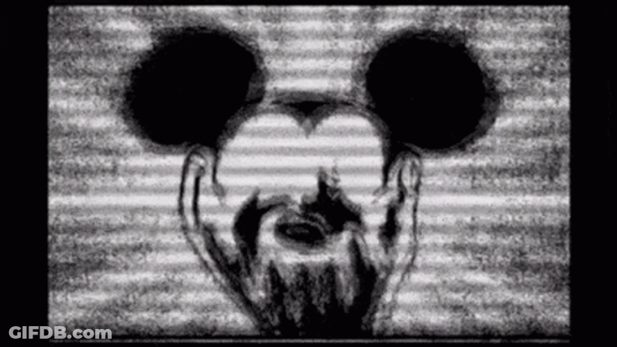 Creepypasta Cursed Mickey Mouse GIF
