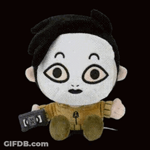 Creepypasta Masky Plush Toy GIF