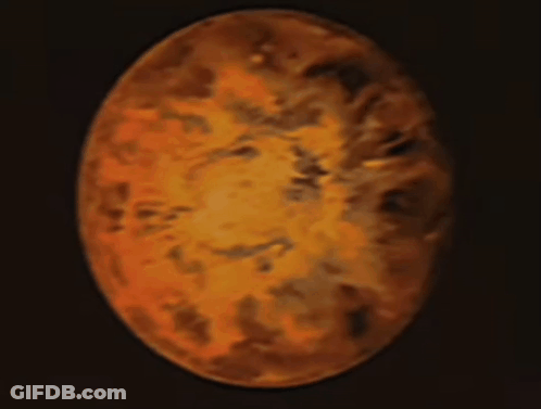 Crescent Moon With Face GIF