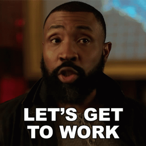 Cress Williams Says Let's Get To Work Monday GIF