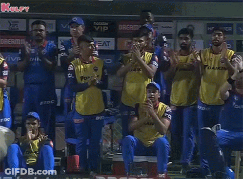 Cricket Players Clapping GIF