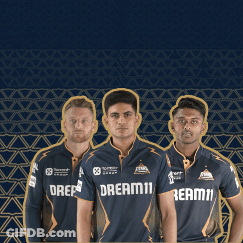 Cricket Players In Dream11 Shirts GIF