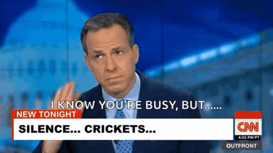 Crickets Chirping Jake Tapper GIF
