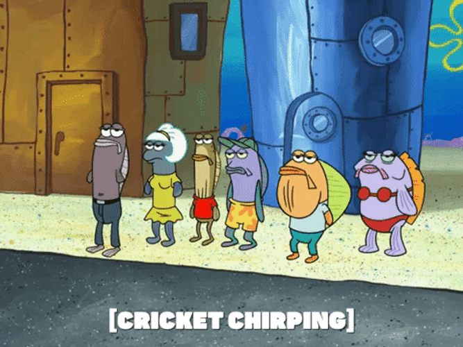 Crickets Chirping SpongeBob Square Pants GIF