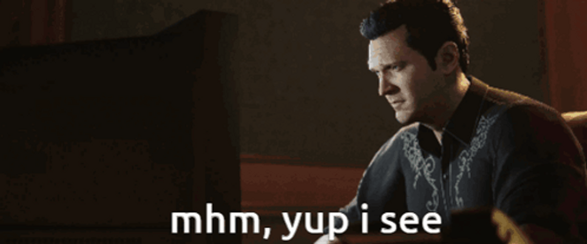 Crime Boss Travis Baker Mhm Yup I See GIF