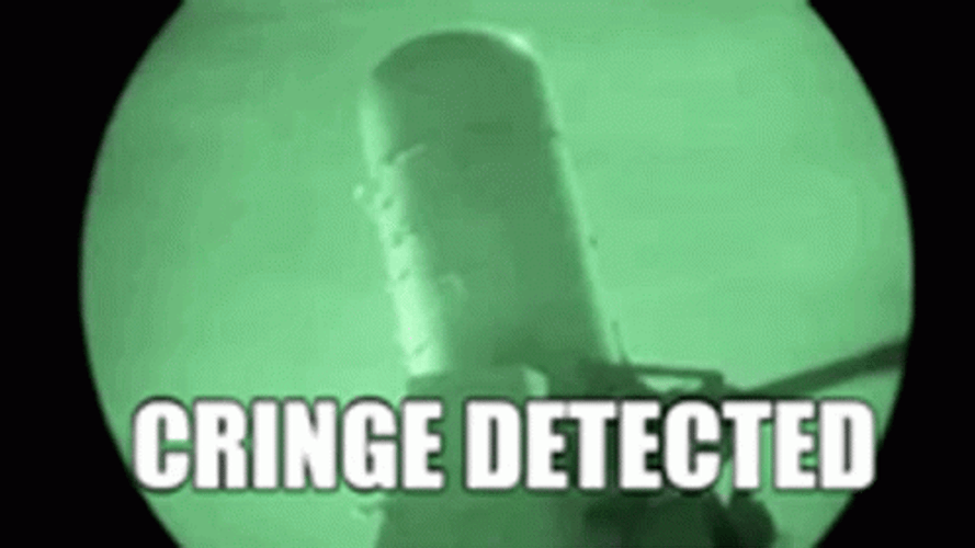 Cringe Detected Green Light GIF
