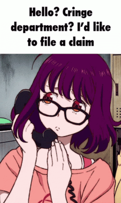 Cringe Hello Anime Mei Kamino GIF