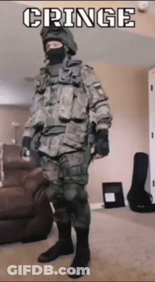 Cringe Military  Fell On The Floor GIF