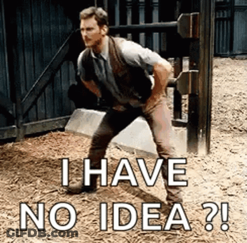Cris Pratt Have No Idea GIF