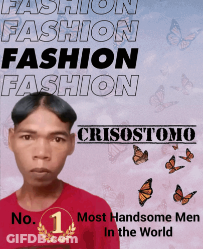 Crisostomo Number 1 Most Handsome Men According To Poster GIF
