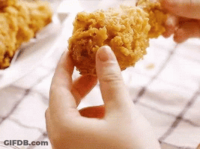 Crispy Out Fried Chicken GIF