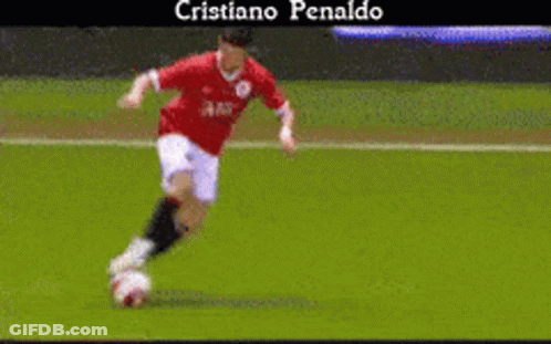 Cristiano Penaldo Playing Soccer GIF