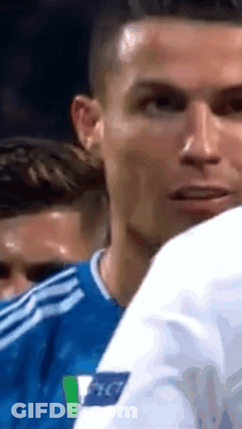 Cristiano Ronaldo Football Player Funny Reaction GIF