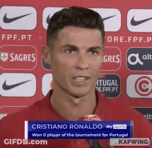 Cristiano Ronaldo Interviewed By Sky Sports GIF