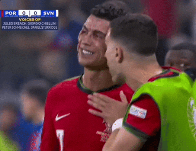 Cristiano Ronaldo Scoring A Goal Intense Emotion GIF