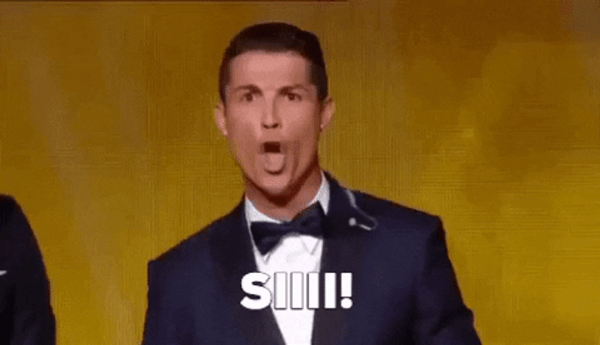 Cristiano Ronaldo Siu Stare Down GIF