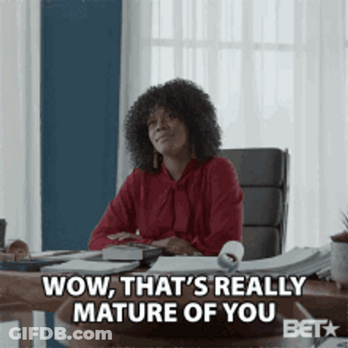 Cristina Elmore Wow That's Really Mature Of You GIF