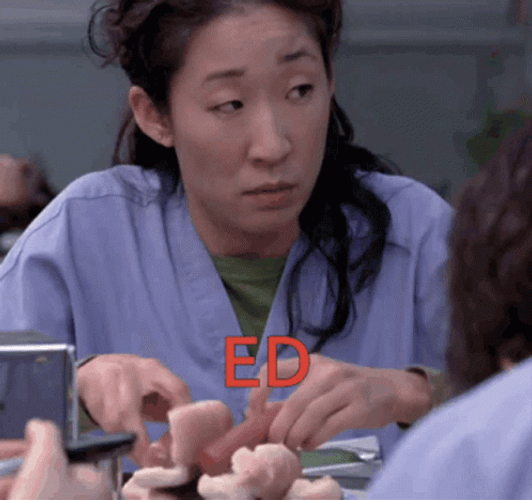 Cristina Yang Swallowed Weiner GIF