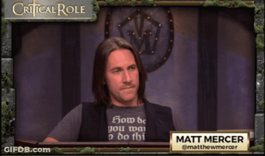Critical Role Matthew Mercer Middle Finger Up GIF