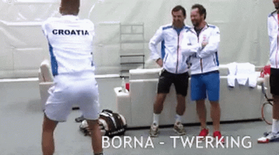 Croatia Borna Coric Twerking GIF