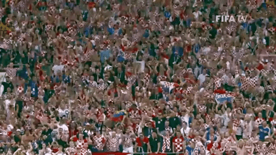 Croatia Fans Celebrating GIF