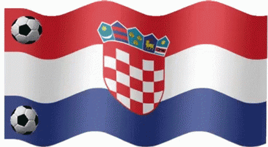 Croatia Flag Animated Waving GIF
