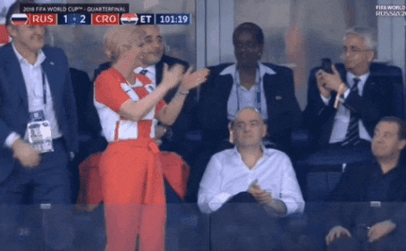Croatia Kolinda Grabar Kitarovic Football GIF