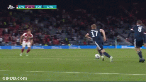 Croatia Vs Scotland Soccer Game ITV Sport GIF