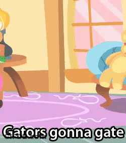 Crocodile Sitting On Pink Ball Gators Gonna Gate GIF