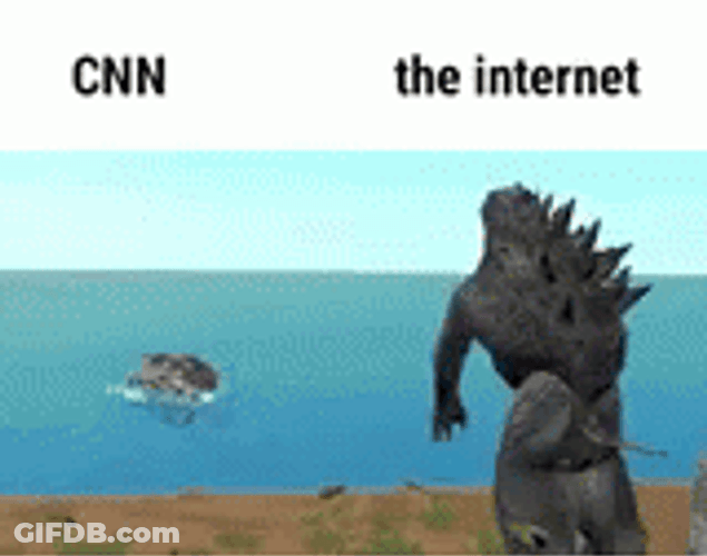 Crocodile Vs. Godzilla Meme GIF