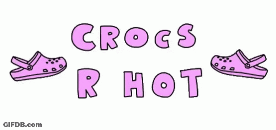 Crocs Are Hot Pink GIF