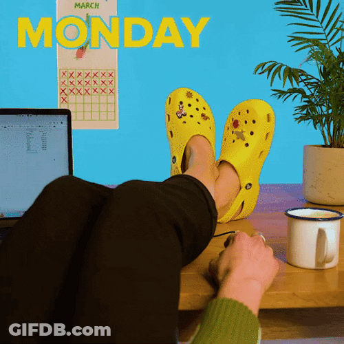 Crocs Everyday Of The Week Remote Work GIF