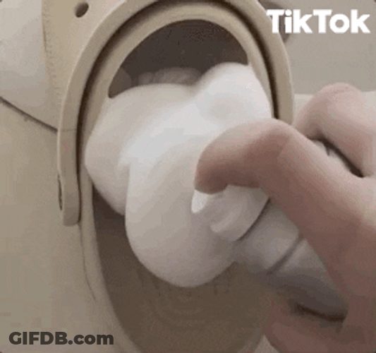Crocs Foam Splat Cringe GIF