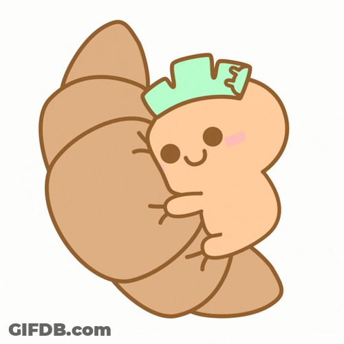Croissant Bread Love GIF