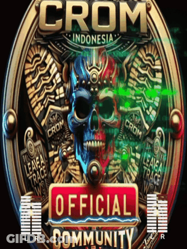 Crom Indonesia Poster Skull Official Community GIF