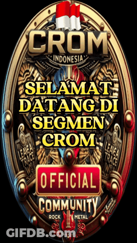 Crom Indonesia Sign With Official Community Button GIF
