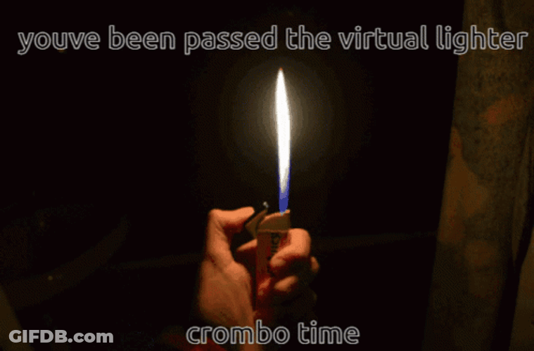 Crombo Time Virtual Lighter GIF