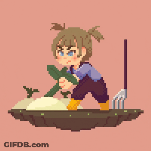 Crop Animation Harvest Cute Guy GIF