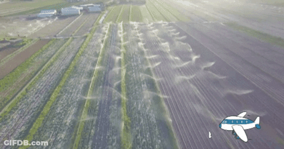 Crop Farm Aerial View GIF