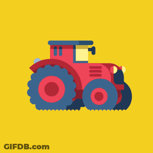 Crop Harvest Truck Animation GIF