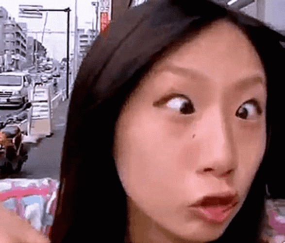 Cross Eyed Funny Girl GIF