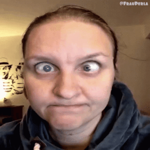 Cross Eyed Lady Wink GIF