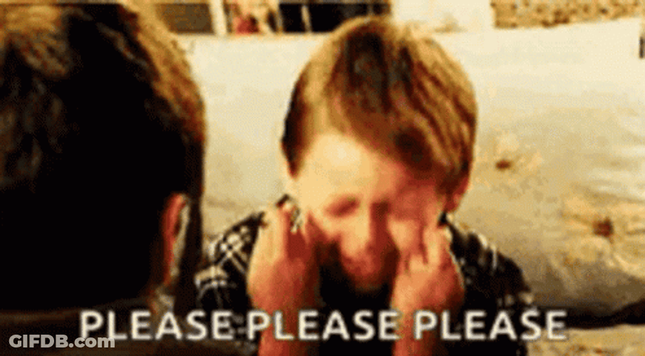 Cross Fingers Desperate Kid GIF