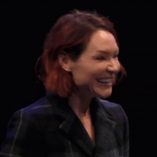 Cross Fingers Happy Woman GIF